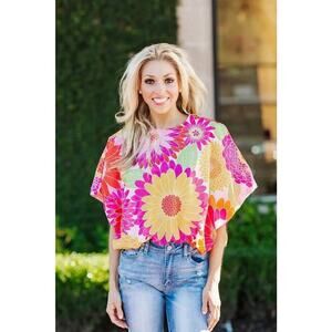 J.Marie Women’s XS Leilani Floral Bubble Top